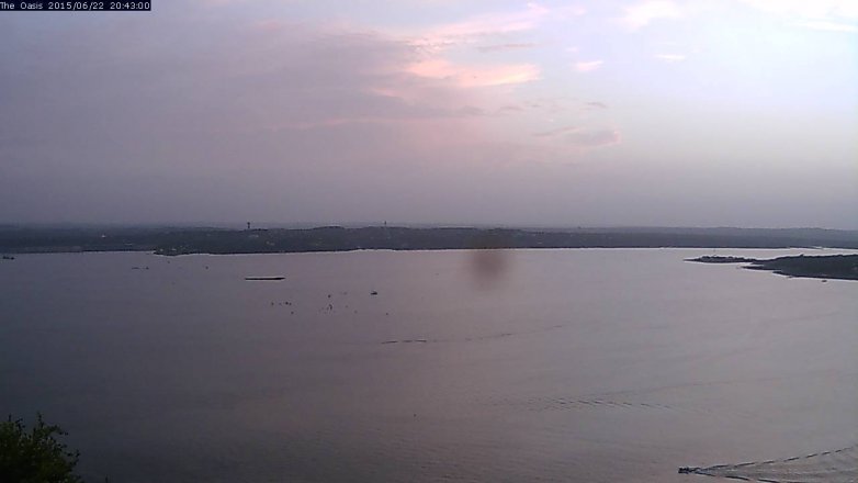 Lake Travis webcam, June 22, 2015 7:50 PM CT