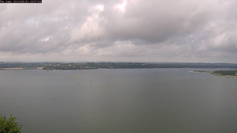 Lake Travis webcam, June 23, 2015 9:05 AM CT
