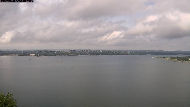 Lake Travis webcam, June 23, 2015 9:10 AM CT