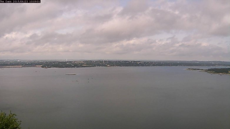 Lake Travis webcam, June 23, 2015 9:15 AM CT