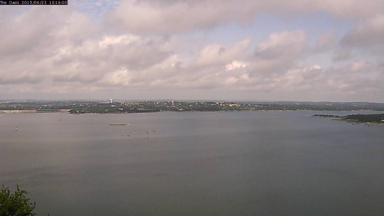 Lake Travis webcam, June 23, 2015 9:25 AM CT
