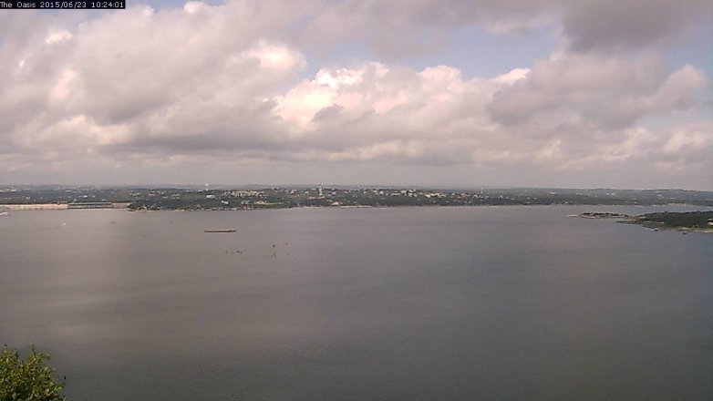 Lake Travis webcam, June 23, 2015 9:30 AM CT