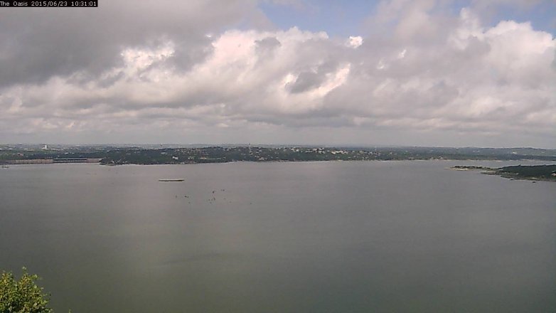 Lake Travis webcam, June 23, 2015 9:35 AM CT