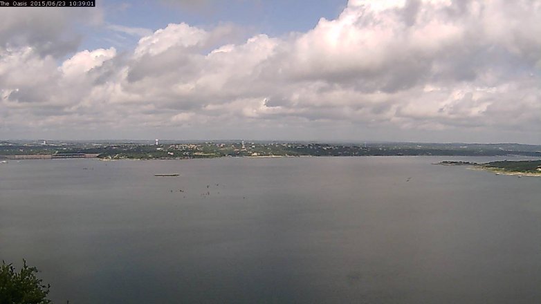 Lake Travis webcam, June 23, 2015 9:45 AM CT