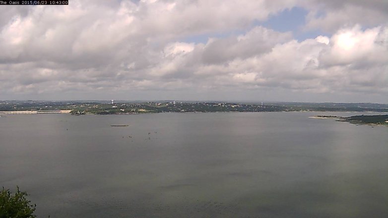 Lake Travis webcam, June 23, 2015 9:50 AM CT