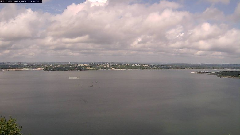 Lake Travis webcam, June 23, 2015 9:55 AM CT