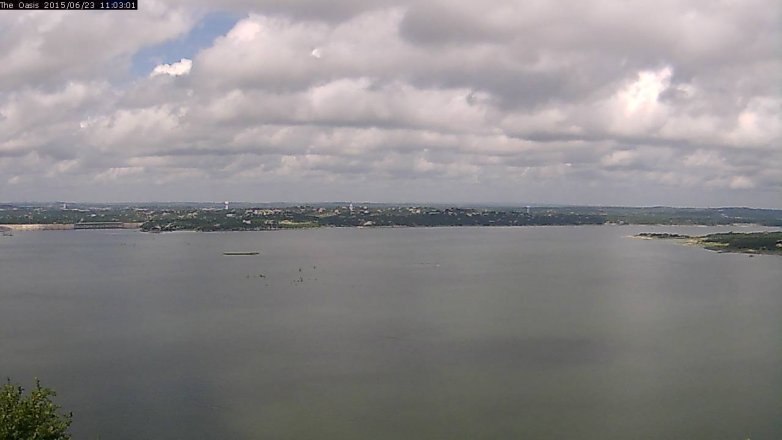 Lake Travis webcam, June 23, 2015 10:10 AM CT