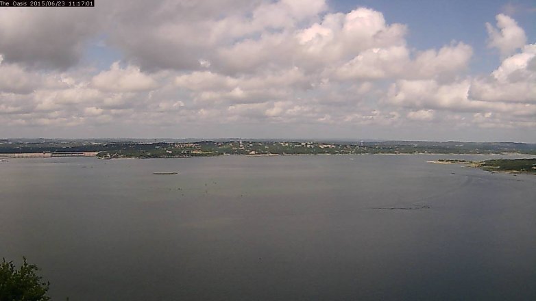Lake Travis webcam, June 23, 2015 10:25 AM CT