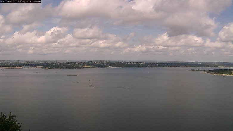 Lake Travis webcam, June 23, 2015 10:30 AM CT
