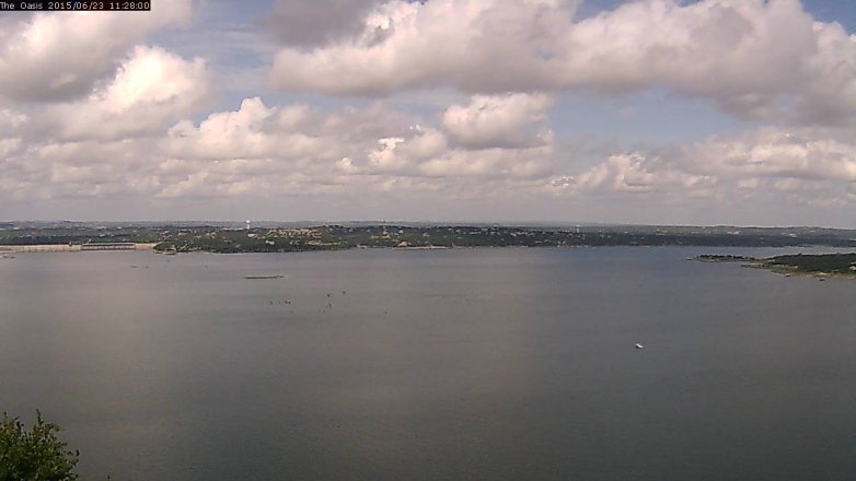 Lake Travis webcam, June 23, 2015 10:35 AM CT