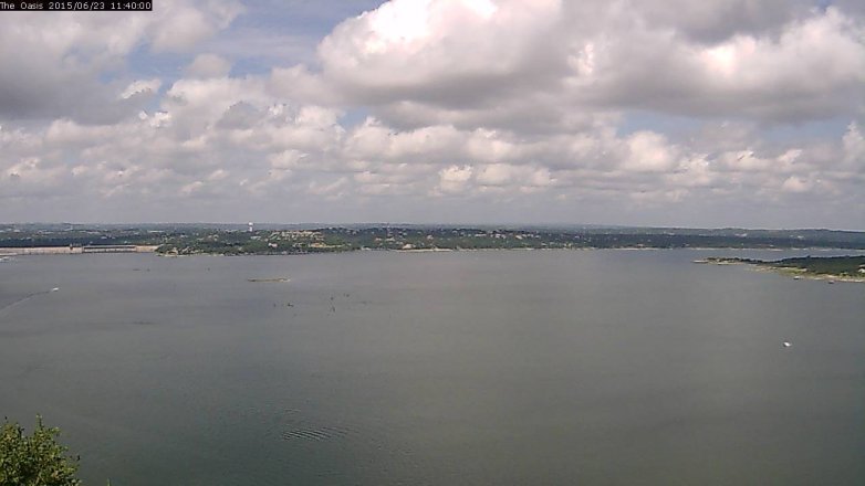 Lake Travis webcam, June 23, 2015 10:45 AM CT
