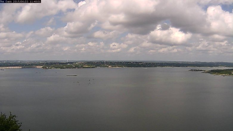 Lake Travis webcam, June 23, 2015 10:55 AM CT