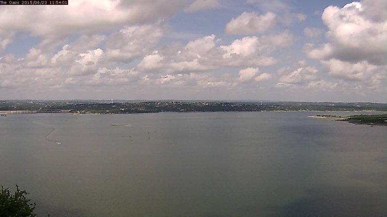 Lake Travis webcam, June 23, 2015 11:00 AM CT