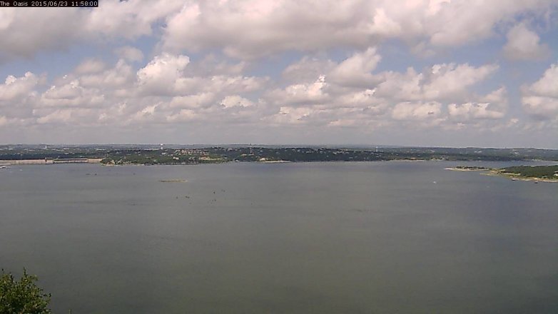 Lake Travis webcam, June 23, 2015 11:05 AM CT