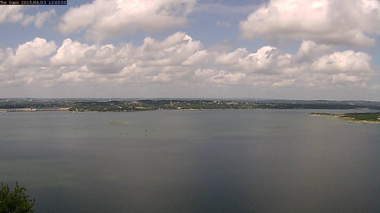 Lake Travis webcam, June 23, 2015 11:10 AM CT