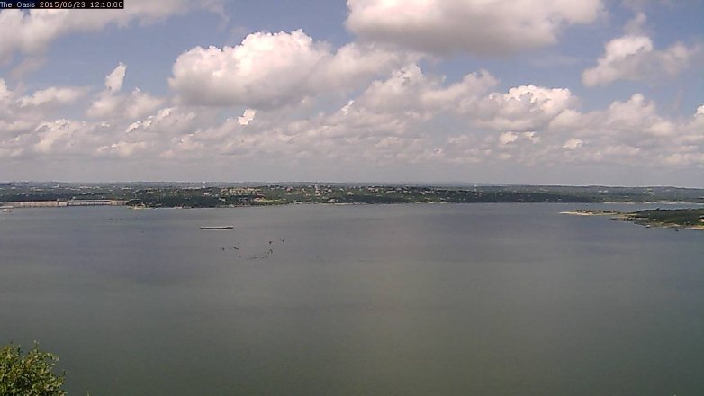 Lake Travis webcam, June 23, 2015 11:15 AM CT