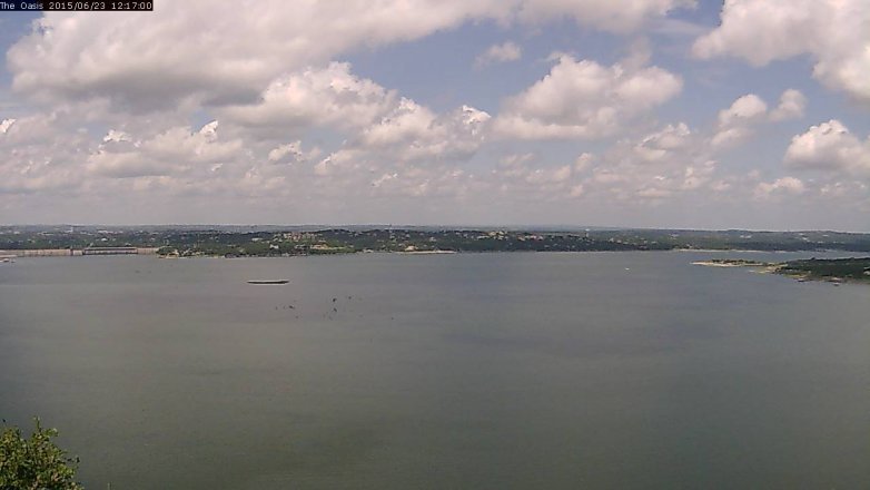 Lake Travis webcam, June 23, 2015 11:25 AM CT