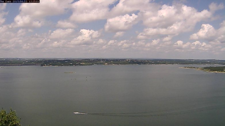Lake Travis webcam, June 23, 2015 11:35 AM CT