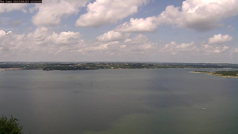 Lake Travis webcam, June 23, 2015 11:40 AM CT