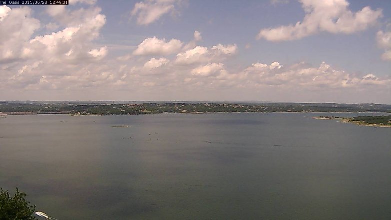 Lake Travis webcam, June 23, 2015 11:55 AM CT