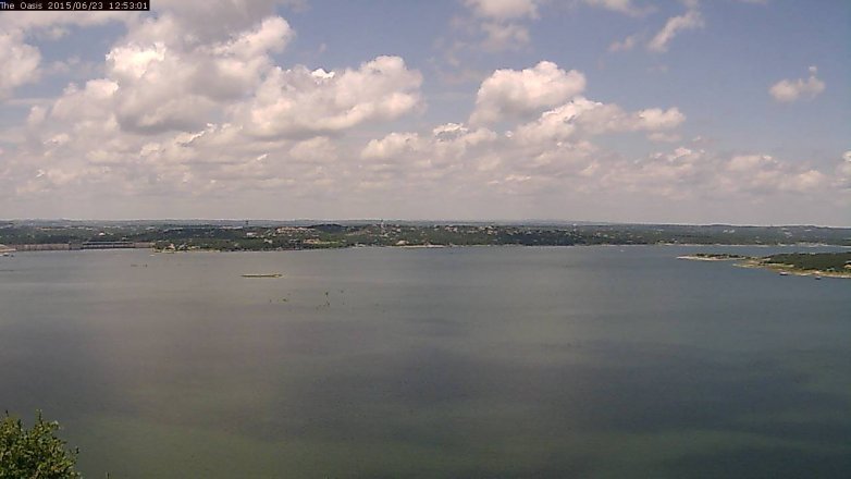 Lake Travis webcam, June 23, 2015 12:00 PM CT