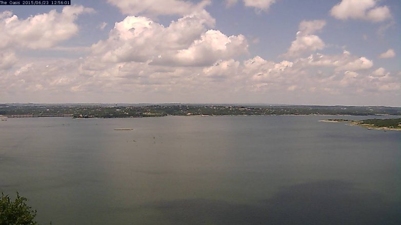 Lake Travis webcam, June 23, 2015 12:05 PM CT