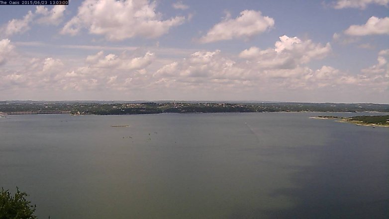 Lake Travis webcam, June 23, 2015 12:10 PM CT