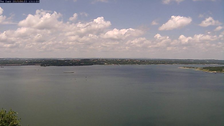Lake Travis webcam, June 23, 2015 12:15 PM CT