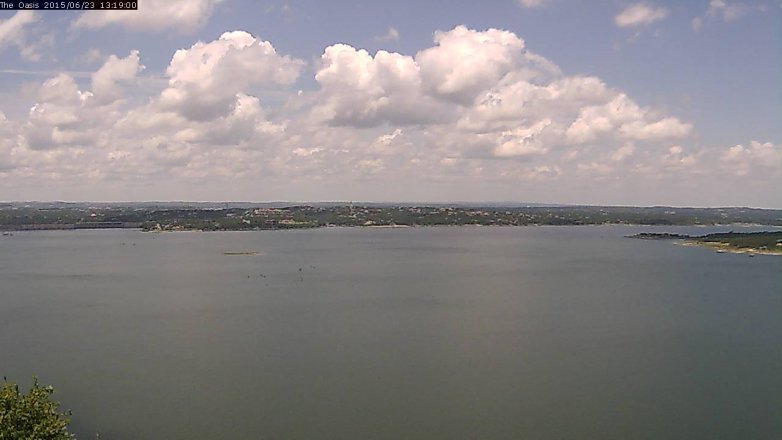 Lake Travis webcam, June 23, 2015 12:25 PM CT