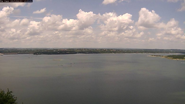 Lake Travis webcam, June 23, 2015 12:30 PM CT