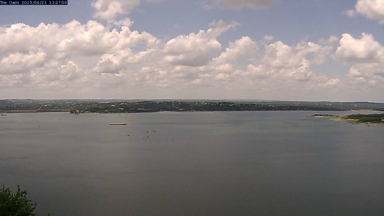Lake Travis webcam, June 23, 2015 12:35 PM CT