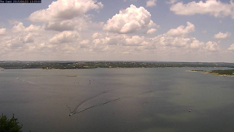 Lake Travis webcam, June 23, 2015 12:40 PM CT