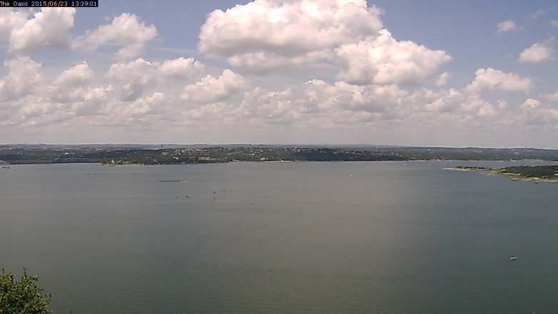 Lake Travis webcam, June 23, 2015 12:45 PM CT