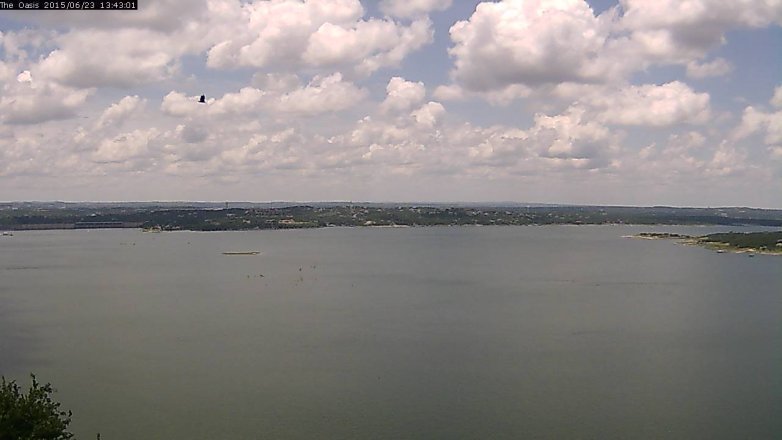 Lake Travis webcam, June 23, 2015 12:50 PM CT
