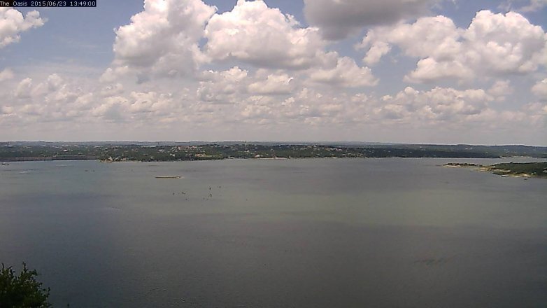 Lake Travis webcam, June 23, 2015 12:55 PM CT