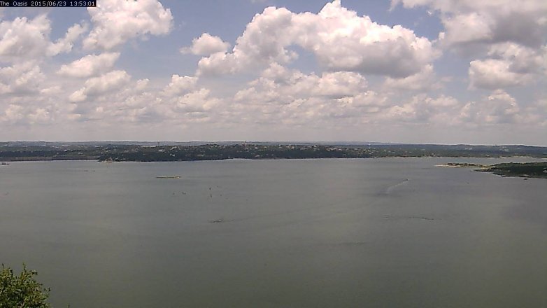 Lake Travis webcam, June 23, 2015 1:00 PM CT