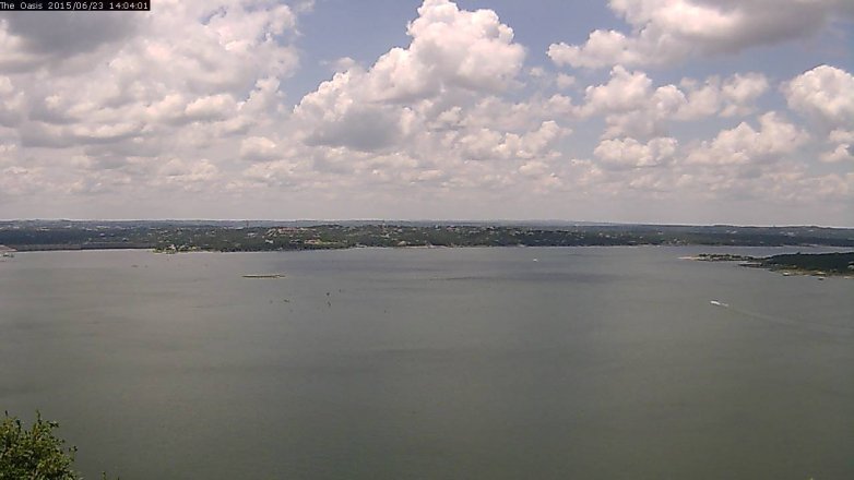 Lake Travis webcam, June 23, 2015 1:10 PM CT