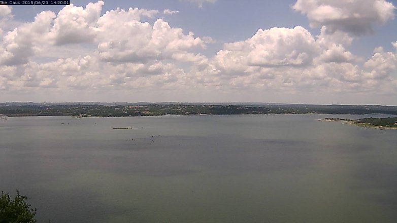 Lake Travis webcam, June 23, 2015 1:25 PM CT