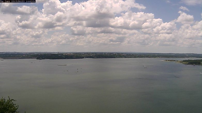 Lake Travis webcam, June 23, 2015 1:50 PM CT