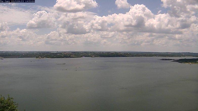 Lake Travis webcam, June 23, 2015 2:00 PM CT