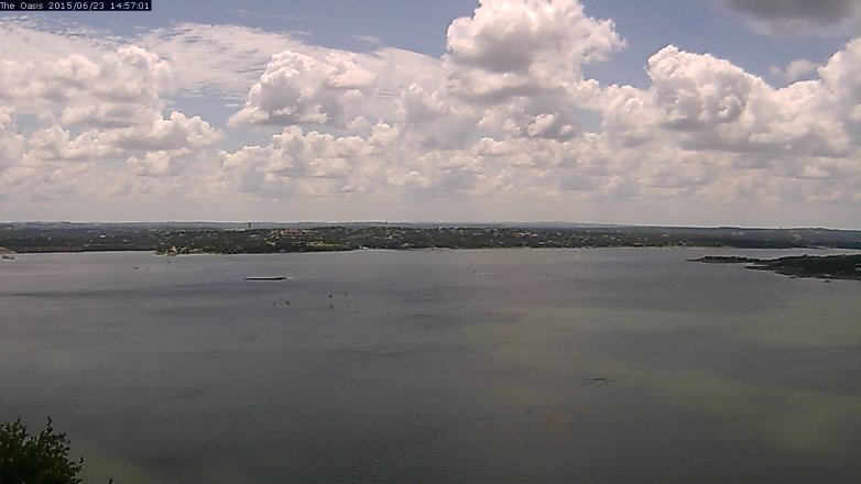 Lake Travis webcam, June 23, 2015 2:05 PM CT
