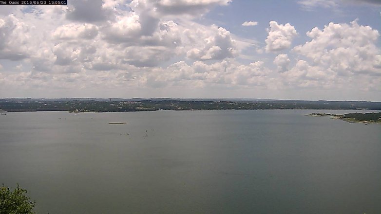 Lake Travis webcam, June 23, 2015 2:10 PM CT