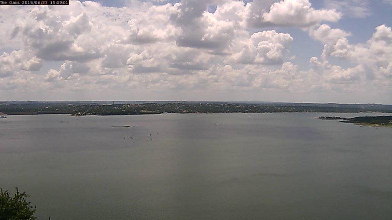 Lake Travis webcam, June 23, 2015 2:15 PM CT