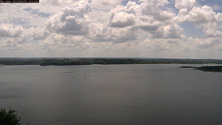 Lake Travis webcam, June 23, 2015 2:20 PM CT