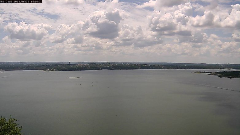 Lake Travis webcam, June 23, 2015 2:25 PM CT