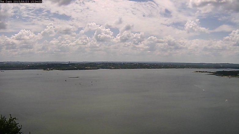 Lake Travis webcam, June 23, 2015 2:40 PM CT