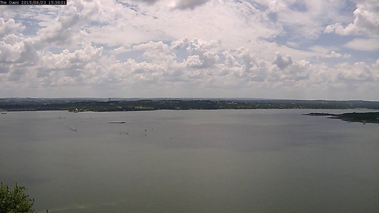 Lake Travis webcam, June 23, 2015 2:45 PM CT