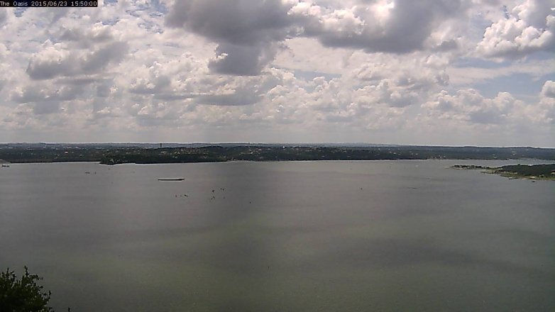 Lake Travis webcam, June 23, 2015 2:55 PM CT