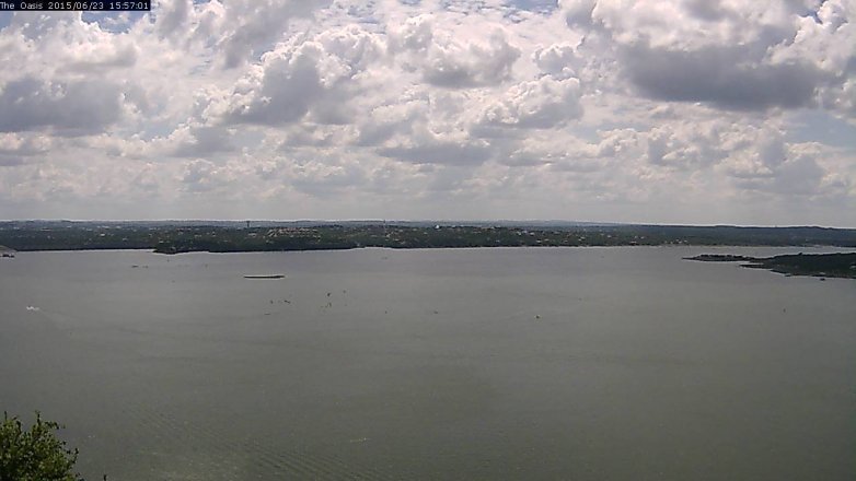 Lake Travis webcam, June 23, 2015 3:05 PM CT