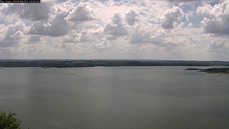 Lake Travis webcam, June 23, 2015 3:10 PM CT